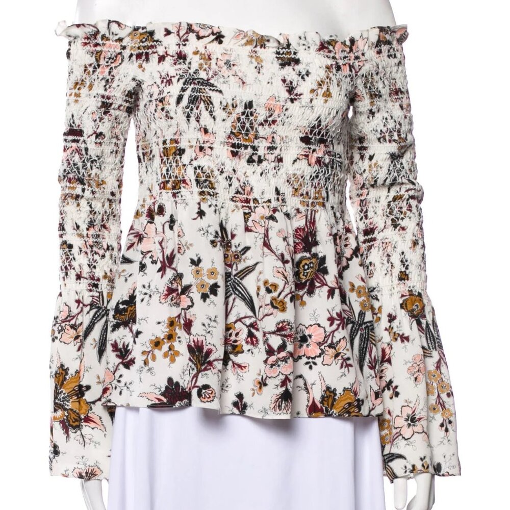 A.L.C. Silk Floral Blouse S/M!